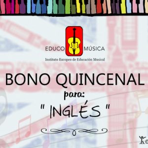Bono quincenal ~ Inglés de 0-13 años