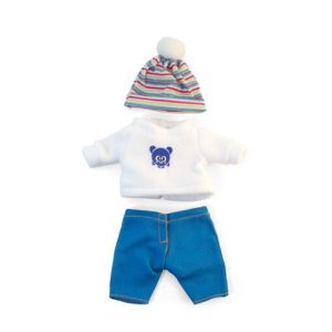 Conjunto frío jersey para tu muñeco (21 cm)