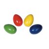 Maraca huevo de madera de color