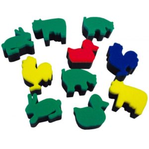 Esponjas de animales de granja
