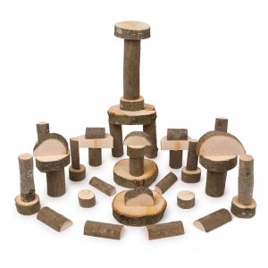 Bloques de Construcción de madera natural
