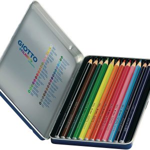 Estuche de metal de lápices de colores