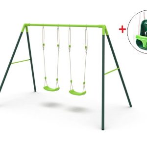 Columpio doble Masgames Olea con asiento bebé