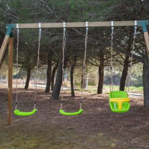 Columpio  Nori Triple con asiento bebé
