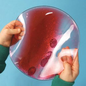 7 círculos sensoriales con gel y brillo